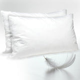 Duck Feather and Down Pillow Pair
