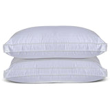 Hotel Luxury Silk Pillow Pair with 300 Thread Cotton Cover