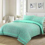 Alya Polyester Cotton Printed Duvet Cover and Pillowcase Bed Set