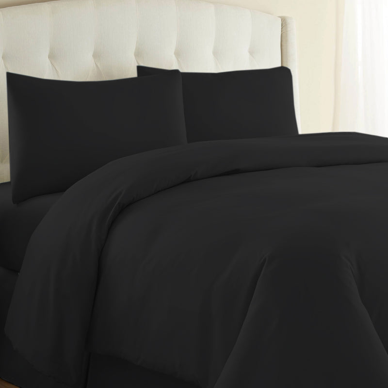 Luxe 200 Thread Count 100% Cotton Satin Duvet Cover Set