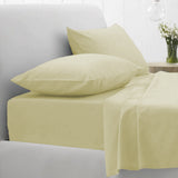 Easycare Polyester Cotton Fitted and Flat Bed Sheet Set