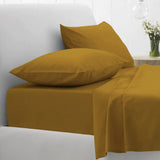 Easycare Polyester Cotton Fitted and Flat Bed Sheet Set