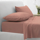 Easycare Polyester Cotton Fitted and Flat Bed Sheet Set