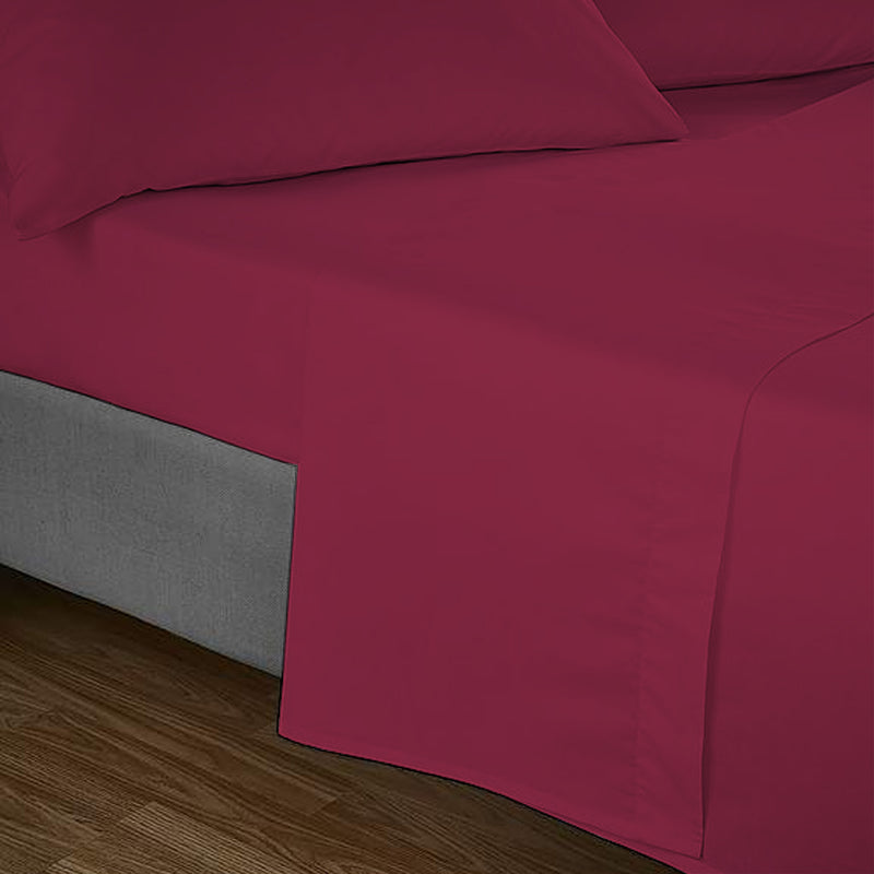 Luxe 200 Thread Count 100% Cotton Satin Flat Sheets