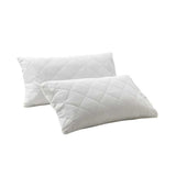 Quilted Polyester Cotton Pillow Pair