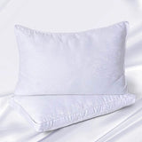 Hotel Luxury Silk Pillow Pair with 300 Thread Cotton Cover